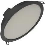 18W LED įleidžiama panelė DOWNLIGHT IP44 GEN2, juoda, 6500K, 100&deg;