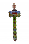 Magy &Scaron;viečiantis plaktukas kardas Minecraft 39 cm