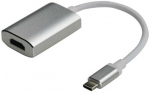 Cabletime Premium USB-C: Han - HDMI: Hun adapteris, 0,2 m, 4K60Hz,