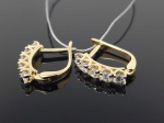 Best Diamonds Geltono aukso auskarai su briliantais