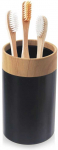 Orion Vonios puodelis juodas 7,5x11,5 cm - organizatorius dantų &scaron;epetėliams