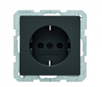 Hager Polo 47436086 SCHUKO lizdas Berker Q.1/Q.3 antracitinis aksomas 47436086