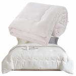 Dantų &scaron;epetėlis Realprices Visus metus kvėpuojanti, &scaron;ilta žieminė antklodė, 160x200 cm, balta