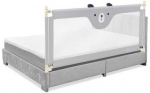 Promotions Lovos turėklas, 175x25x101.5 cm, pilka, reguliuojamo auk&scaron;čio