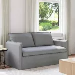 Sofa &Scaron;viesiai pilka 195 x 82 x 85 cm Metalas