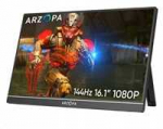 Ostatni Vyprodej Arzopa Z1FC Portable Monitorius 16.1" 144hz IPS Full HD 1080p Metal Housing Přenosn&yacute; monitorius + pouzdro