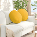 Sėdynių pagalvėlės 2 pcs &Scaron;viesi geltona &Oslash;50 x 19 cm