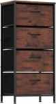 Bonideco Select Komoda su 4 stalčiais, rusti&scaron;ka ruda + juoda, 45x30x95 cm, 6kg