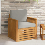 Lauko sofos komplektas su pagalve Natūrali 71 x 63 x 73 cm