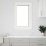 Požeminio lango RISOR Baltas 60 x 90 cm PVC ir stiklas