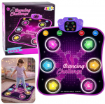 Lean Toys Interaktyvus &scaron;okių kilimėlis su &bdquo;Bluetooth&ldquo; LED muzikos i&scaron;&scaron;ūkiu ir 5 žaidimo režimais