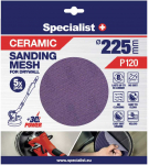 Specialist+ keramikinis tinklelis MESH, 225 mm, P120, 5 vnt.