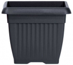 Prosperplast Dekoratyvinis gėlių vazonas Terra 24x24x20cm antrac. sp./kvadrat. /plastikinis