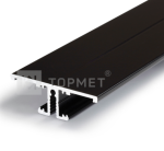 3m LED juostos profilis BACK10 A/UX, juodai dažytas