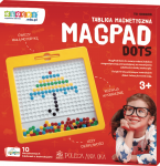 Magnetinė pie&scaron;imo lenta MagPad Dots vaikams nuo 4 metų, lavina smulkiąją motoriką, su magnetiniu ra&scaron;ikliu, geltona