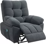 Koduva Masažinis recliner krėslas, tamsiai pilkas, 150&deg;, 150 kg