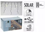 KOOPMAN SOLARNY ŁAŃCUCH ŚWIETLNY 240 LED 13 FUNKCJI USB CIEPŁY Baltas