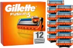 &bdquo;Gillette Fusion5&ldquo; vyri&scaron;ki skutimosi peiliukai &ndash; oranžiniai/juodi &ndash; 12 vnt.