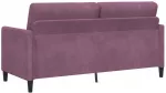 Sofa Sofos komplektas su saugojimu 2 vnt. Violetinė Poliesteris