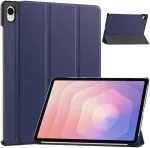 Dėklas na tablet 4kom.pl Smart do Samsung Galaxy Tab S11 11 SM SMX736 su klapką, tamsiai mėlyna - ochronne