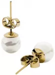 Furiosa Gold-plated stud earrings Pearl Dot SE-PEARLDOT-G
