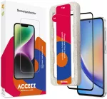 Accezz viso ekrano apsauginė grūdinto stiklo plėvelė su aplikatoriumi, skirta Samsung Galaxy A55 (5G) / A35