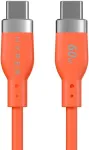 USB kabelis Targus HyperJuice Flex USB-C/silikoninis įkrovimo kabelis &ndash; oranžinis (HJ4011OGGL)