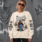 Unisex pastelinis džemperis "Bosė be ofiso"