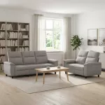 Sofa Sofos komplektas 2 vnt. Debesų pilka Audinys