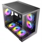 Antec kompiuterio korpusas CX M3 ARGB B, minitower tipo, microATX formatas, juodas