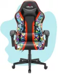Hells Chair Vaiki&scaron;ka žaidimų kėdė su grafičiais, 125&ndash;160 cm ūgiui, įvairiaspalvė