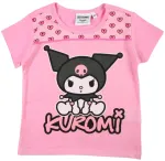 Hello Kitty Kuromi rožiniai vaiki&scaron;ki trumpi mar&scaron;kinėliai, 3 metų vaikams