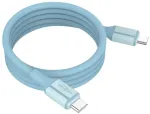Ansmann kabelis USB-C į USB-C 1700-0202, 1.2m, 60W, magnetinis, silikoninis, mėlynas