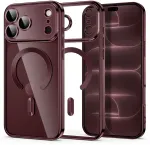 Dėklas TECH-PROTECT MAGFLEX MAGSAFE IPHONE 17 PRO MAX / 18 PRO MAX SHINY BURGUNDY