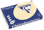 Spalvotas popierius, Clairefontaine Troph&eacute;e, A3, 160 g/m2, geltonai ruda, pakuotė su 250 vnt.