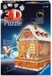 Ravensburger 3D dėlionė &bdquo;Imbierinis namelis&ldquo; su &scaron;viesa, 257 det., nuo 8 m.