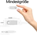 10 vnt. 32gb Usb atmintukai, metaliniai, su sukimu