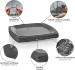 Grizzly vakarėlio indų rinkinys i 30 daugkartinio naudojimo plastikinių lėk&scaron;čių rinkinys i galima plauti indaplovėje i nedūžtančios i stabilios i 100% perdirbamos i daugkartinio naudojimo antracito spalvos lėk&scaron;tė