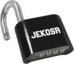 Jekosa&reg; Jkb/50 [atsparus vandeniui] auk&scaron;tos kokybės kombinuota pakabinama spyna, skirta naudoti lauke - [be rakto] 4 skaitmenų kodinė spyna, skirta pa&scaron;iūrėms, vartams, spintelėms, spynoms, juoda