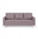 Fotelis Trivietė sofa-lova Ken rožinė su miego funkcija