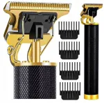 V9 Barber Shop plaukų ir barzdos kirpimo ma&scaron;inėlė-trimeris Usb dovana