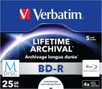 Verbatim Bd-r M-disc 25gb 4x, 5 vnt. dėklas