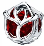 Pakabukai apyrankėms Rožė sidabras 925 Charms Mada Trusky