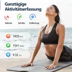 Anyloop Fitneso apyrankė, 1.47 colio i&scaron;manusis laikrodis moterims ir vyrams su &scaron;irdies ritmo, Spo2, miego monitoriumi, pedometru, Ip68 vandeniui atsparus fitneso laikrodis, 20+ sporto režimų aktyvumo sekiklis, rožinis