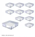 Plexi kubas ekspozitorius 30x30x8 vitrinai ar papuo&scaron;alų spintai - 10 vnt.