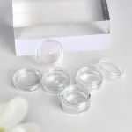Hnjusr 24 indelių rinkinys, 3 ml tu&scaron;ti indeliai, skaidrūs indeliai, mini skardinės, kremo indeliai, tu&scaron;čias skaidrus indelis su užsukamu dangteliu, kelioninis puodelių rinkinys losjonui, kremui, mini žvakėms, kosmetikai