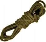 Alyvuogių khaki batų rai&scaron;teliai 120 cm stori apvalūs 5 mm medvilniniai G9-22
