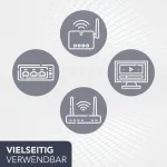 Perfecthd Tae kabelis, Dsl Adsl Vdsl kabelis, jungiamasis kabelis, skirtas Fritzbox, Tae jungiamasis kabelis, mar&scaron;rutizatorius, 10 m ilgio, 4 skirtingi ilgiai