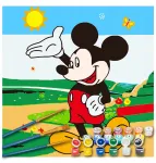 Maaleo Paveikslas tapyba pagal numerius vaikams 4-14 metų 20x20 cm ant rėmo Mickey