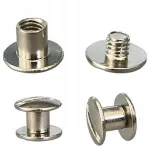 Generic Sriegiuojamos kniedės, 7mm, sidabrinės, 5 vnt.